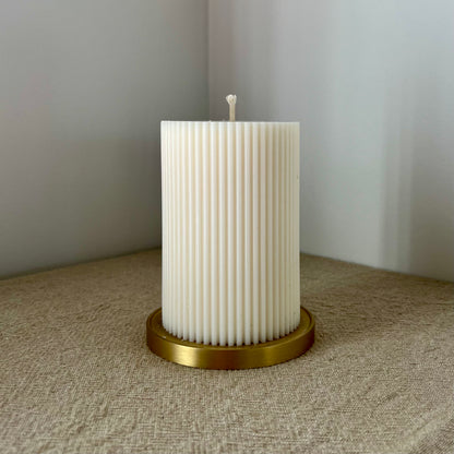 Ribbed Christmas Candles