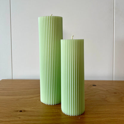 Ribbed Christmas Candles